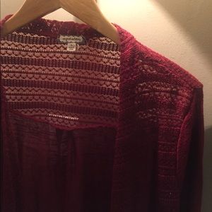 Eyeshadow // red cardigan